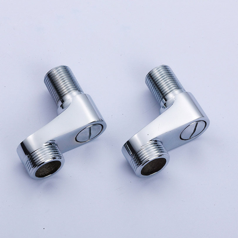 居臣仕 曲脚弯脚偏脚 全铜镀铬加长加厚曲脚 淋浴龙头混水阀配件