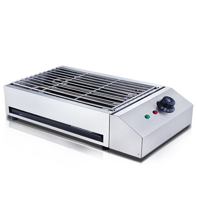 万卓烧烤炉家用电热无烟烧烤炉商用不锈钢烤炉烤羊肉串面筋电烤炉
