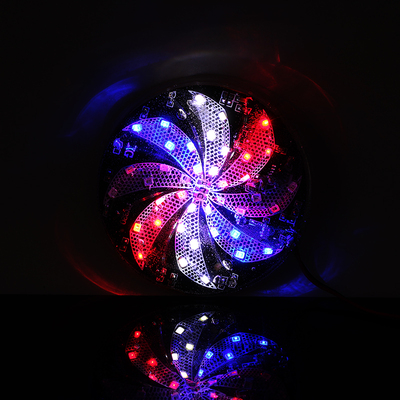 电动车12v彩灯爆闪灯摩托车改装配件灯饰led七彩刹车灯风叶灯尾灯