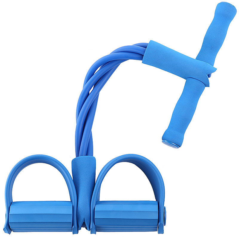 多功能男女瘦身仰卧起坐脚蹬拉力器脚踏减肚子家用健身器材拉力绳