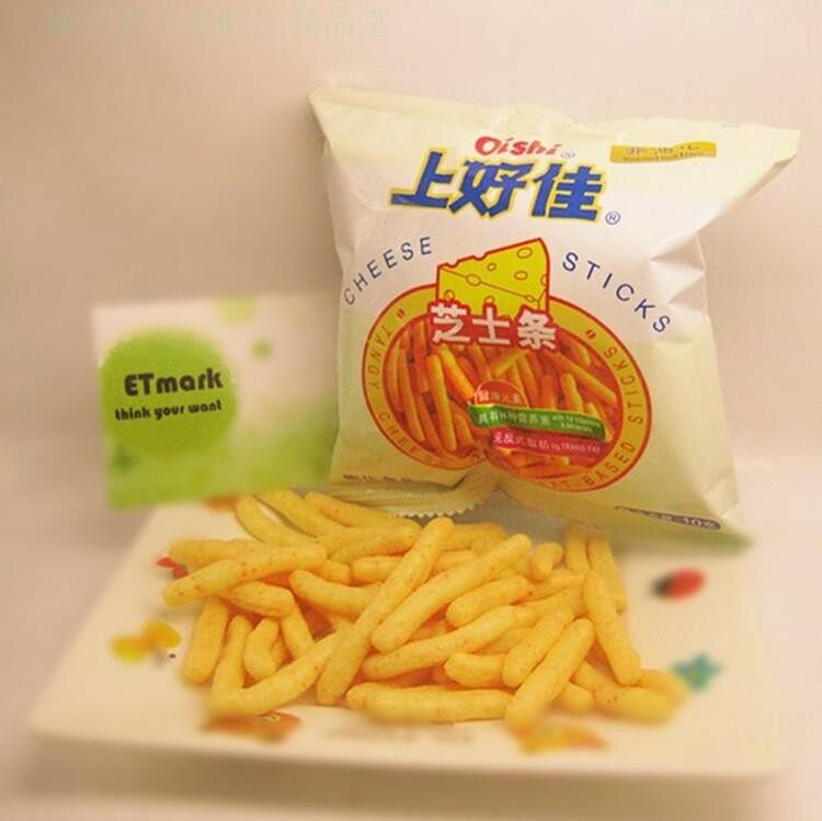拍30袋包邮 80后经典怀旧食品 上好佳芝士条 休闲膨化零食品 10g