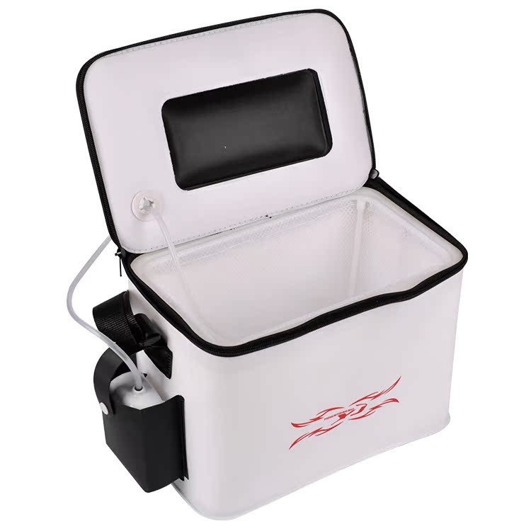 新款虾箱活饵箱 eva双层保温活虾箱活鱼箱养虾箱 便携钓鱼活饵箱_双氙