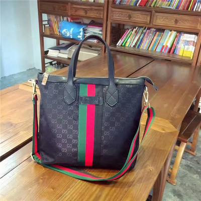 欧洲站包包金凡洛2017新款gd字母单肩手提包商务简约牛津女包