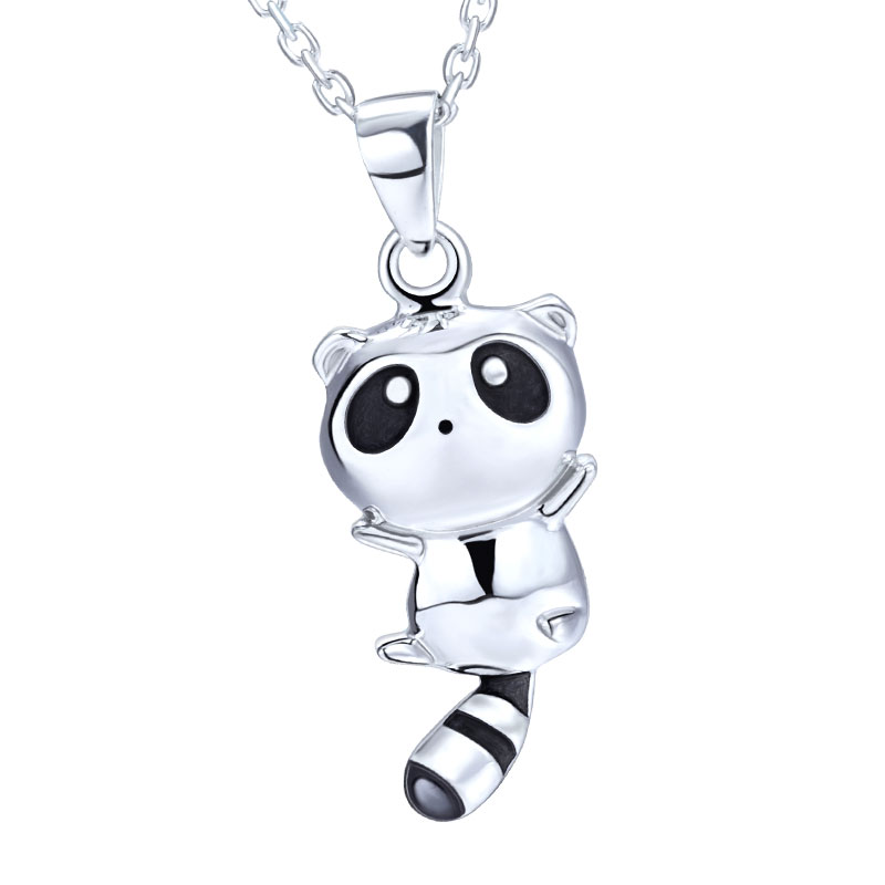 月刊少女野崎君项链 幸运石动漫周边 佐仓千代 狸猫925银吊坠饰品