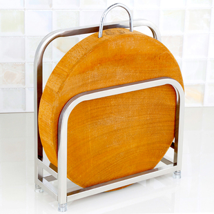 不锈钢砧板架锅盖架厨房置物架落地大菜板支架座切菜墩案板收纳架