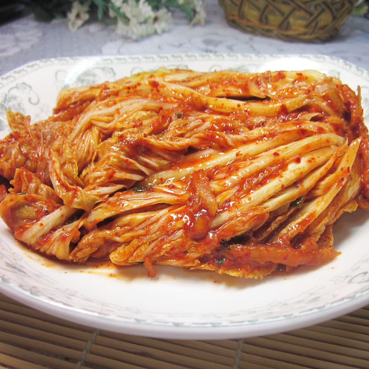 韩国宗家府泡菜 清净园整棵1200克酸辣白菜 手工韩式桶装 2个包邮