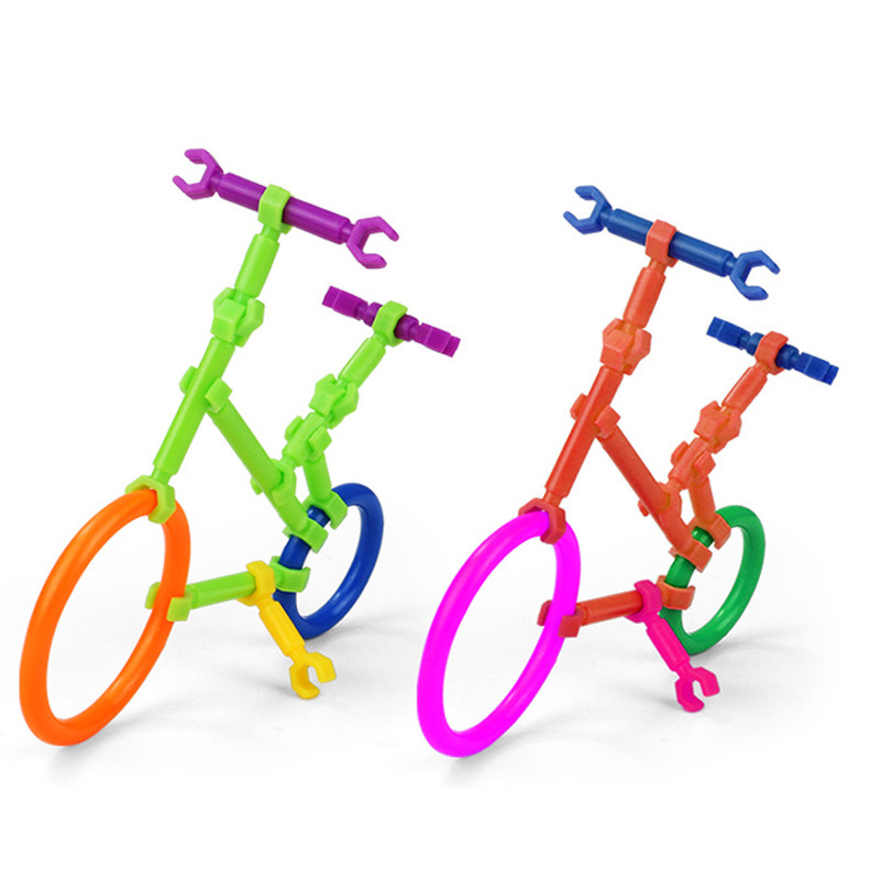 袋装儿童聪明棒塑料积木拼插拼装幼儿园拼搭拼接益智玩具批包邮