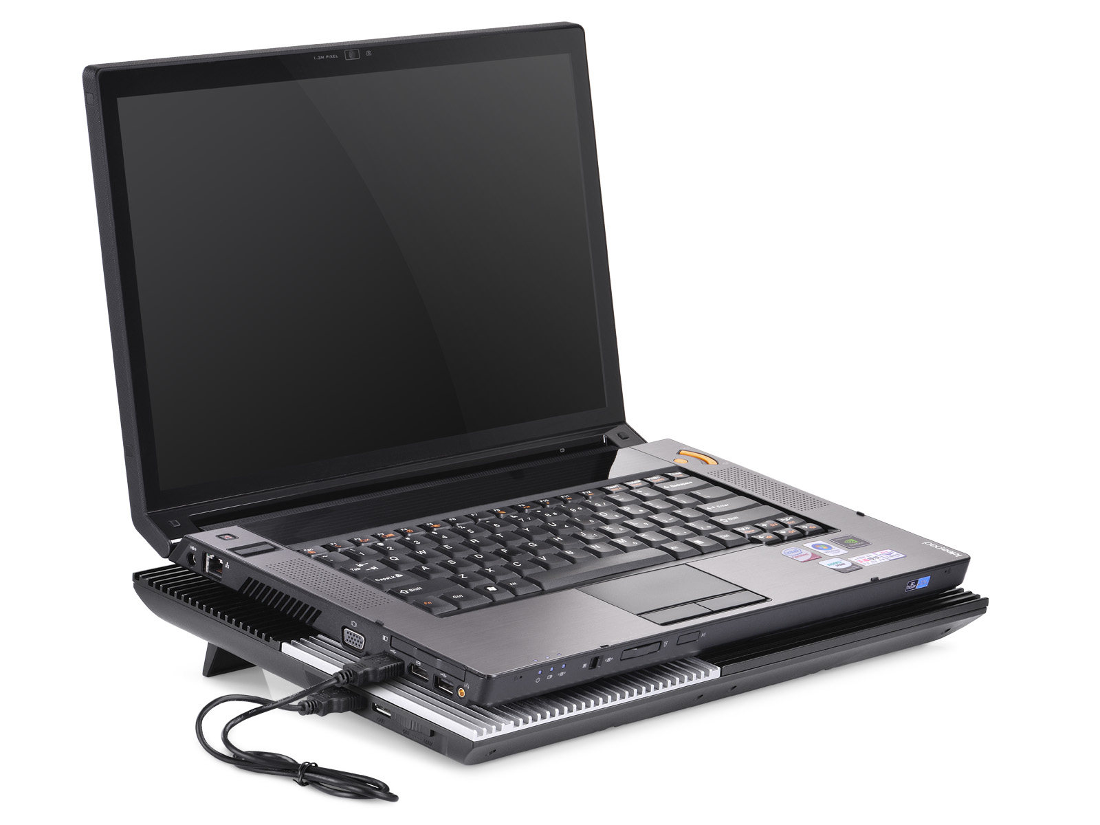 九州风神 笔记本电脑散热器 纯铝面板 4风扇底座 超级核x8散热垫