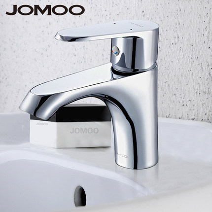 jomoo九牧 全铜冷热面盆龙头 欧式古典单孔脸盆龙头 32163-142_不打折