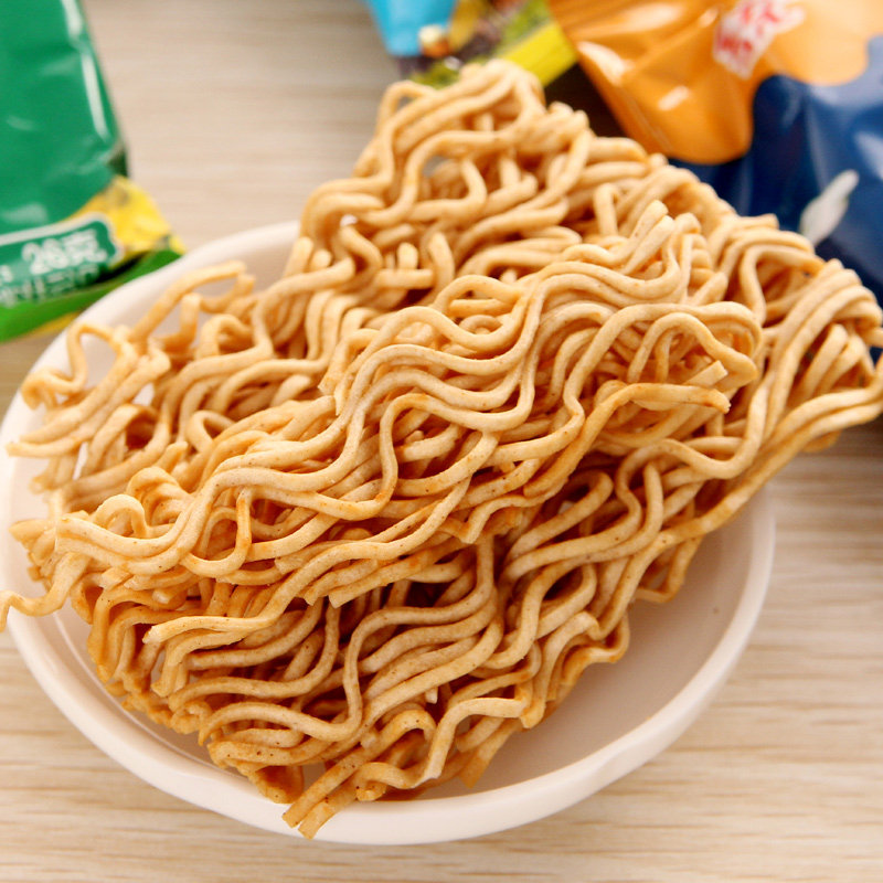 统一小当家干吃面干脆面整箱包邮48袋 4口味混装 方便面休闲零食
