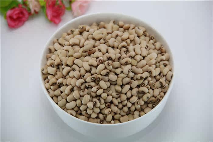 农家自种赤鼻小白豆 眉豆 白饭豆 白豇豆 杂粮 米豆 500g 满包邮