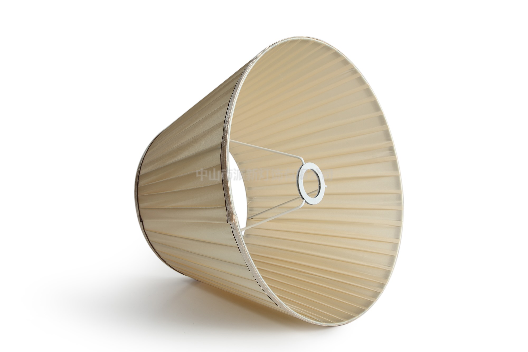 台灯罩灯罩布艺 卧室床头灯 定做灯罩褶皱米黄落地灯布罩子9072