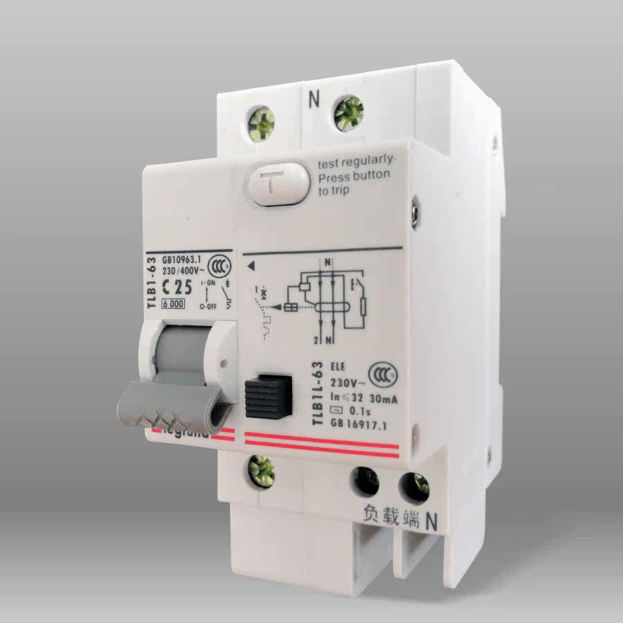 tcl罗格朗空气开关1p16a20a32a40a63a25a断路器单极带漏电保护