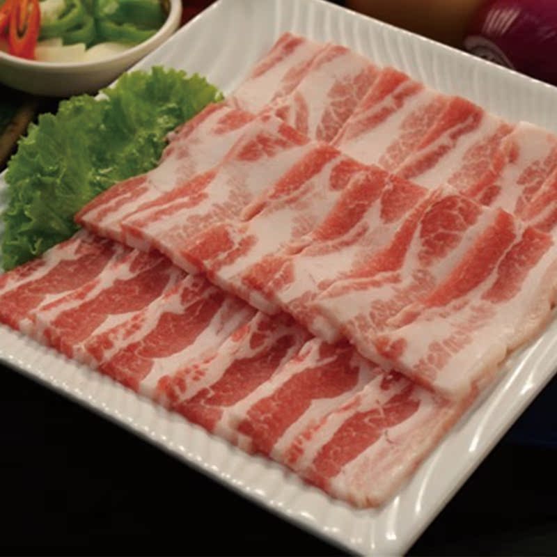 重慶火鍋食材新鮮 火鍋店配菜品 新鮮豬肉片 三線肉 新鮮五花肉