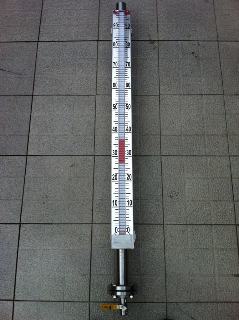 不锈钢磁翻板液位计 磁性浮球水位计 锅炉水箱油位计远传4~20ma