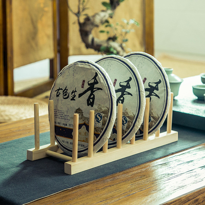 普洱茶架 实木茶架茶托茶饼支架 茶叶架子茶展示架茶饼架特价包邮