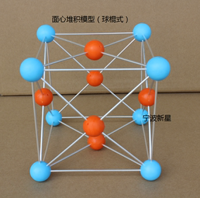 面心立方堆积(球棍式)型号:jg