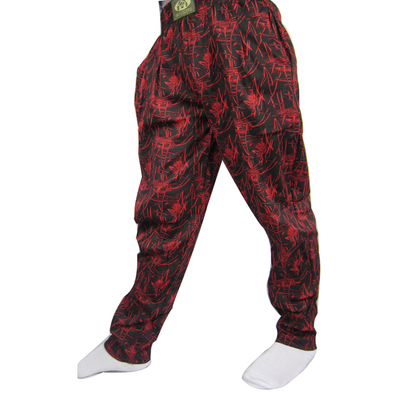 透气高惠gaohui健美健身花裤男士运动花长裤纯棉健身服健身小脚裤