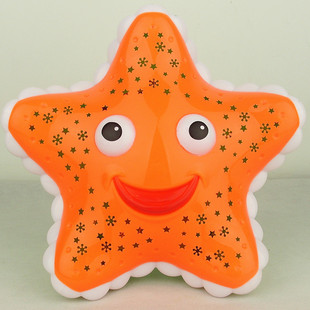 包邮 电动闪光投影 海洋小海星儿童玩具 万向轮音乐灯光满天星光