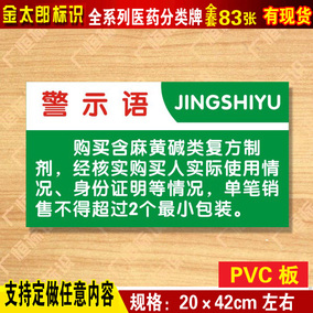 待验药品区药店分类牌药品分类标签药房药柜标识标志牌提示牌定做