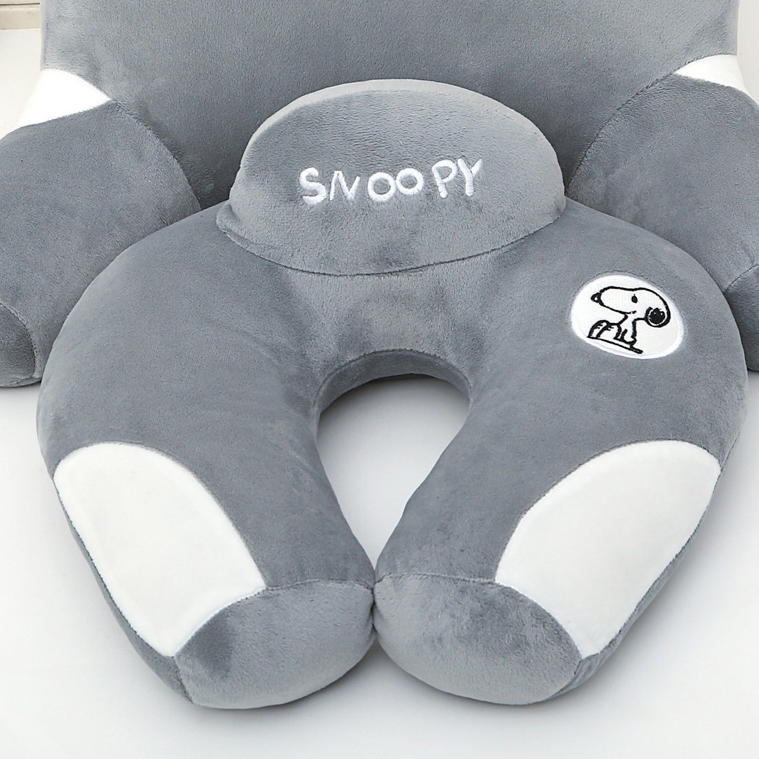 史努比卡通u型枕头护颈枕保健颈椎枕午睡办公室枕旅行护脖子靠枕