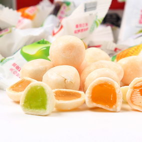 好利源脆皮鲜乳球500g*3水果夹心软糖奶糖零食圣诞节婚庆喜糖批发