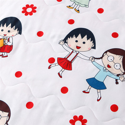 多喜爱樱桃小丸子女孩夏季双人空调被全棉夏凉被薄被可水洗夏被子