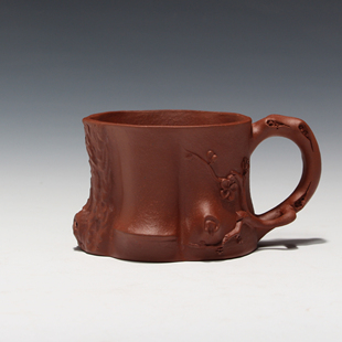 紫砂壶绿泥杯子仿老做法张幼芳紫砂杯茶壶紫砂茶礼品收藏现代名家