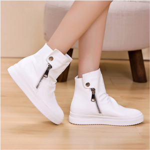 韩版女款短靴子春天穿的女鞋子百搭平底半短筒学生春季新款2017潮