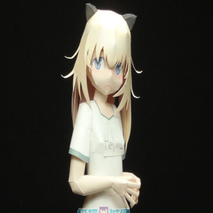 纸质lol提莫队长纸模型 3d立体纸质玩具手工diy 游戏英联盟人物纸模