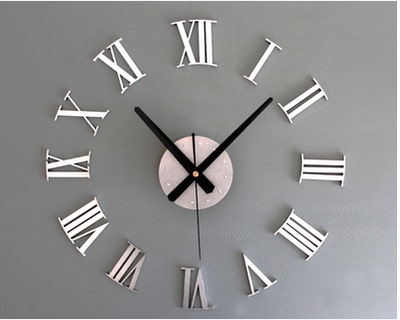 简约超大尺寸挂钟客厅时尚艺术挂表 diy个性时钟创意罗马数字钟表