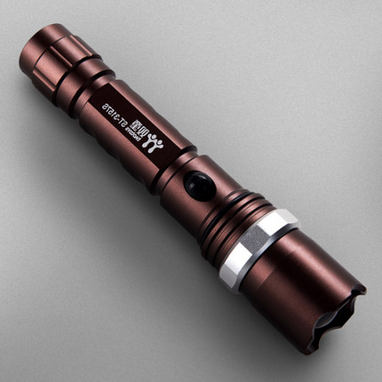 双童led强光手电筒可充电户外远射500探照灯骑行防雨淋远射王_3折现价