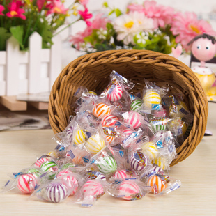 晋利小绣球多彩糖果水果维c散装硬彩虹糖酸酸甜甜100颗以上包邮
