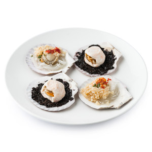 【天猫超市】双味扇贝(蒜蓉粉丝蒸扇贝 紫袍玉带)117g