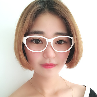 品牌板材近视眼镜架 男女 配眼镜 四方框 潮 白色玳瑁色平光镜框
