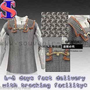 【特价】代购中世纪锁子甲盔甲 xl-9毫米对接链甲衫