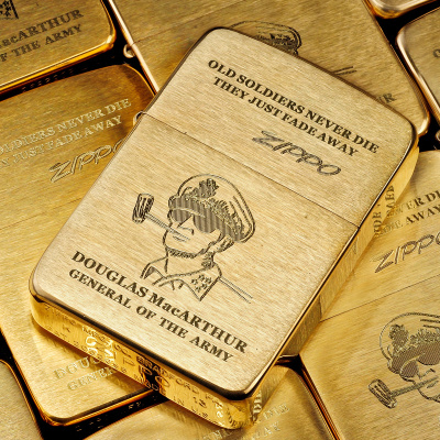 打火机zippo正版 芝宝正品旗舰店 纯铜1941b二战将军刻字煤油男士