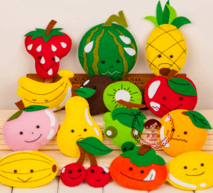 幼儿园作业免裁剪不织布手工布艺diy材料包美乐滋水果蔬菜套包邮