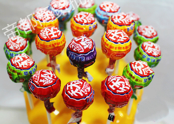 雅客天天棒120支罐桶装tfboys喜糖果礼品真知棒棒糖学生包邮