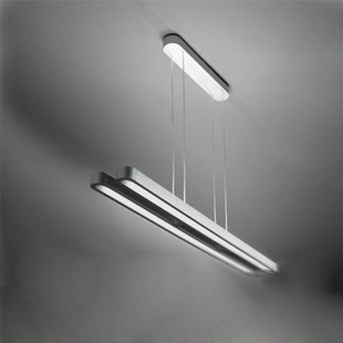 办公吊灯led双管直尺灯餐厅吊线灯现代简约工程t5双排办公室灯具