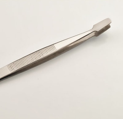 2120不锈钢平头镊子 圆头镊子 睫毛镊子假睫毛专用 满20元包邮