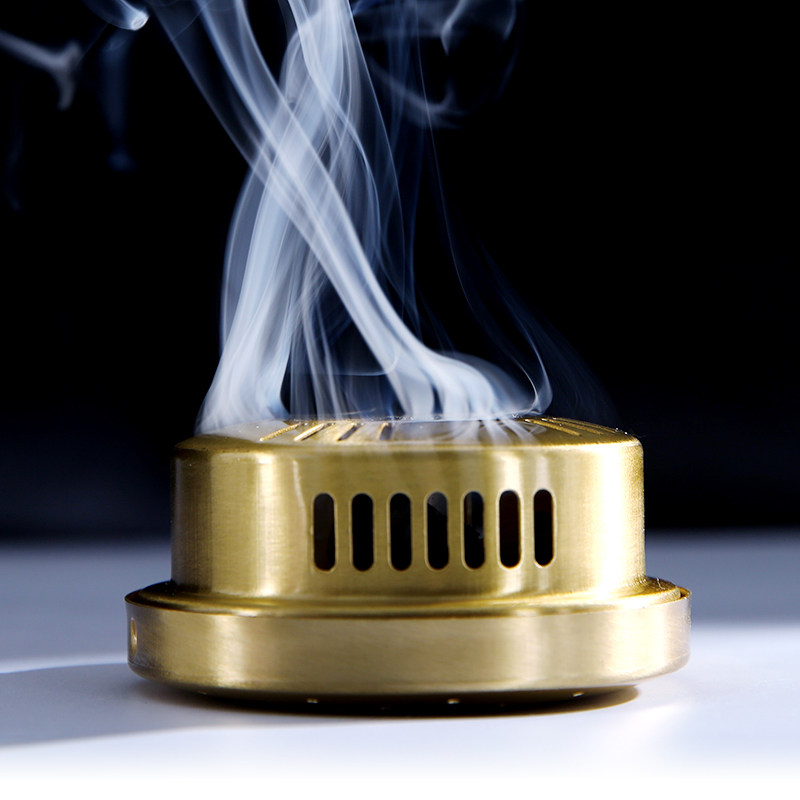 通慈随身灸艾条艾灸盒艾绒柱铁盒纯铜配无烟隔热布袋便携式温灸器