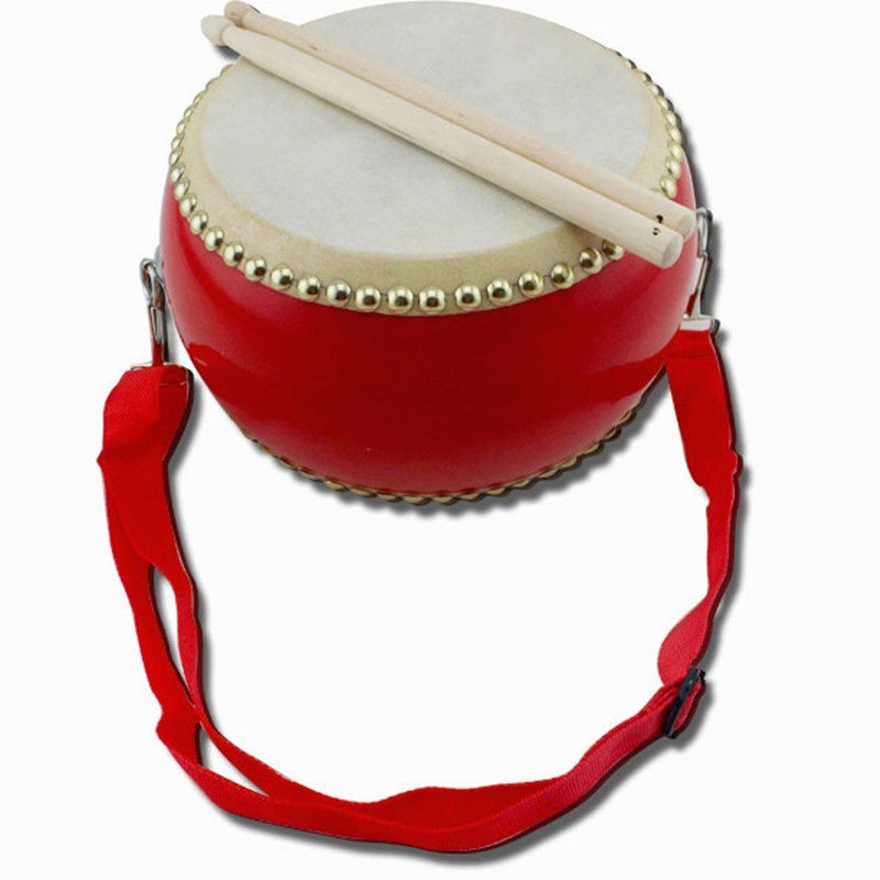 5/6/7/8/9/10寸牛皮鼓儿童玩具鼓幼儿园小鼓敲打鼓锣鼓打击乐器