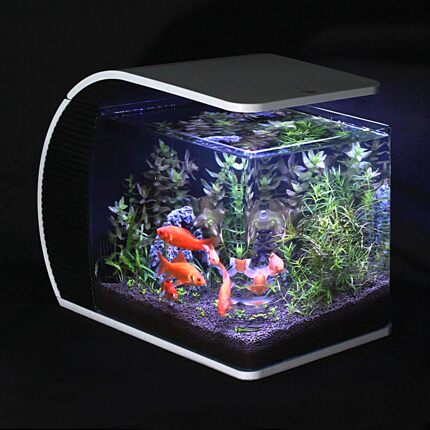biorb life15l亚克力生态鱼缸 客厅 家用 办公室小鱼缸桌面水族箱_不