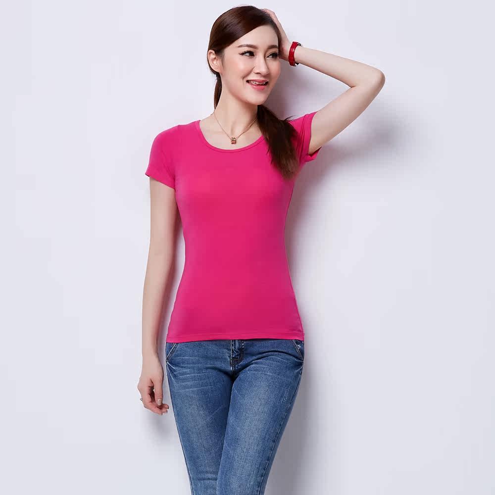 女纯棉无钢圈免穿带文胸垫罩杯bar-t恤背心短袖半袖瑜伽运动内衣