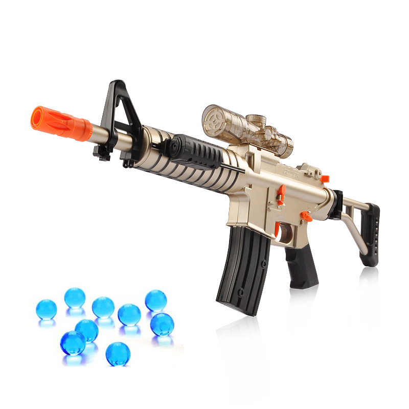 儿童玩具枪狙击枪m4电动连发水弹枪雷神可发射子弹水晶软弹枪男孩