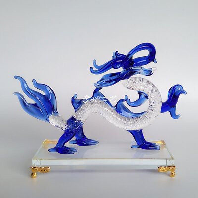 特价十二生肖水晶中国龙商务礼品家居风水摆件创意办公桌工艺摆件