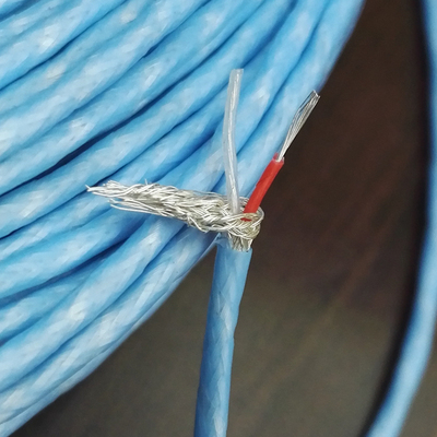 美国进口特氟龙镀银线2芯屏蔽线含银高可做对录线外径1.75mm