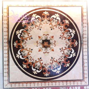 拼花 瓷砖地面砖拼花 玄关陶瓷拼花 门厅拼花地砖 水刀过道入户拼花