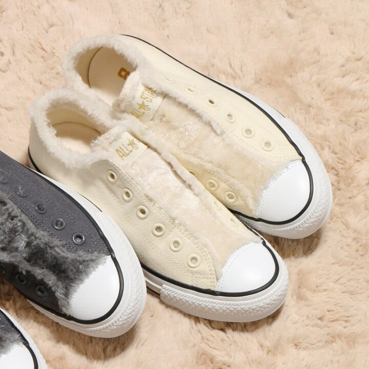 日本代购 converse all star boapoint slipox匡威板鞋休闲鞋毛毛